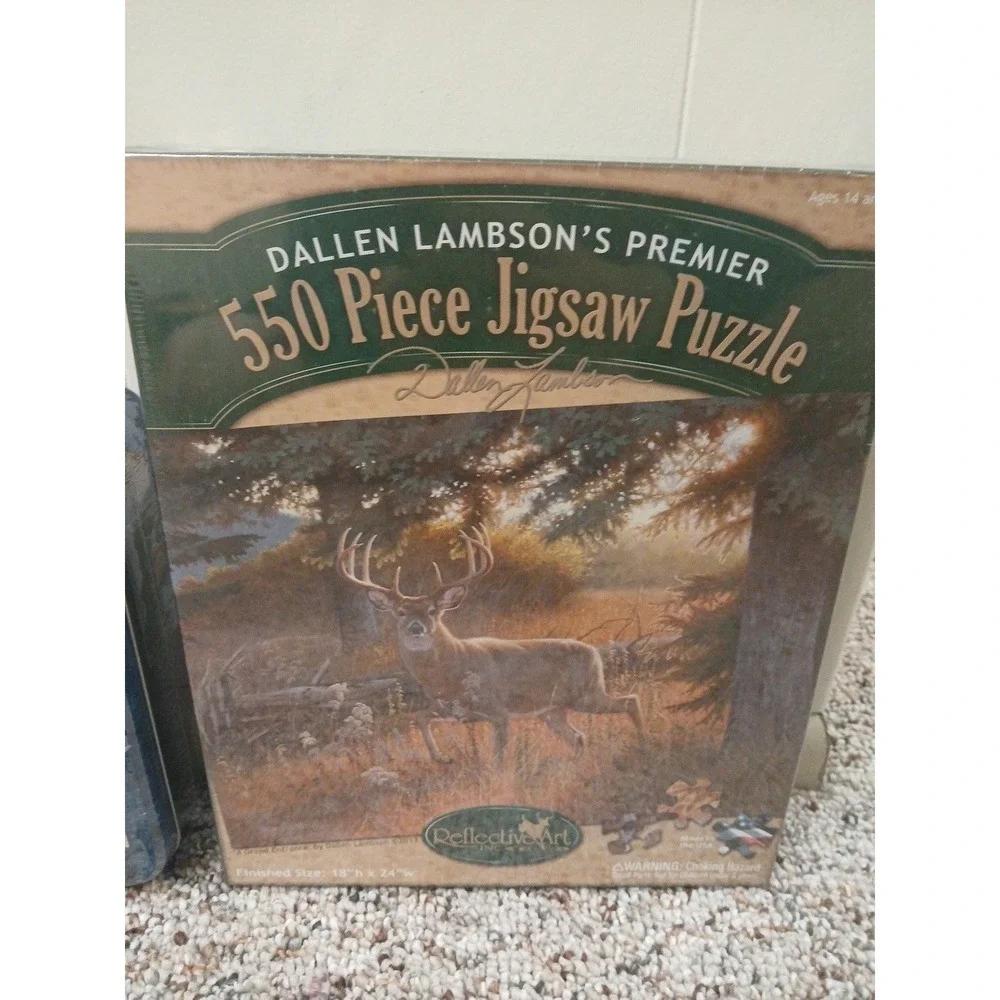 Wildlife Masters Woodland Series Morning View 1000 Piece Puzzle Lot Of 2!! New!!